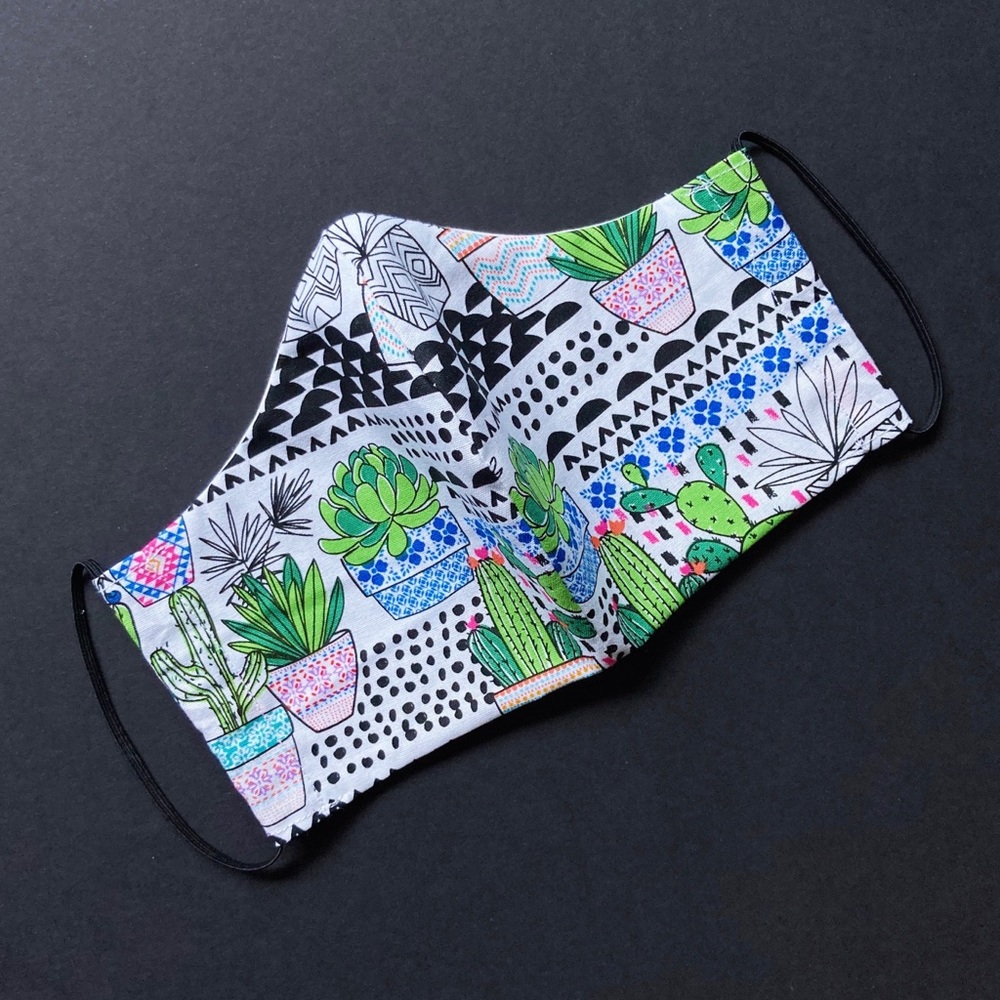 Cactus & Succulent Plant Face Mask